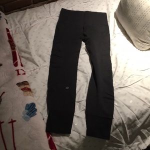 Gray Lululemon Ebb to Street leggings size 4